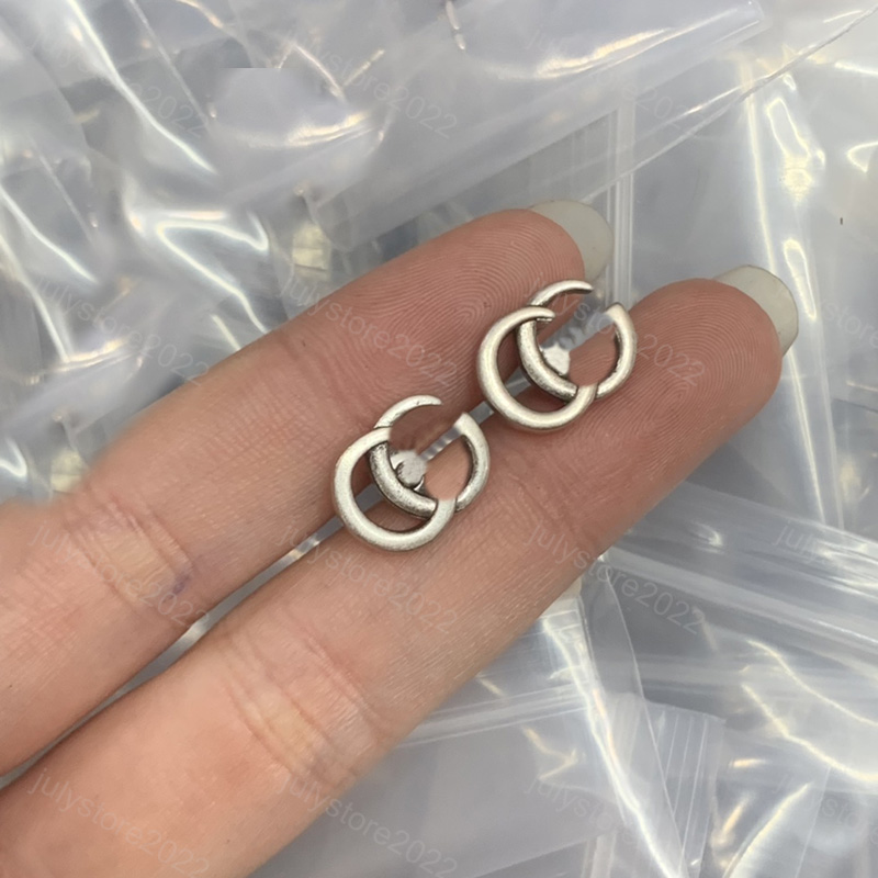 Women Mens Small Stud Earring Designer Jewelry Hoops 925 Silver Earrings for Men Ear Duble Letter Luxury Gold Studs Fashion Love Earrings G Bijoux with Box