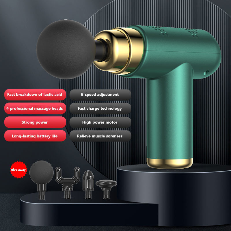 Full Body Massager Muscle Relax Relaxation Electric Fascial Gun Pistolet Heads LCD Touch 32 Speed High Frequency Massage 230807