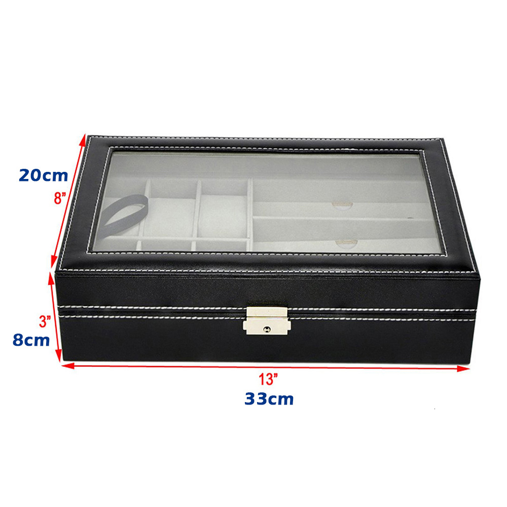 Watch Boxes Cases 2/3/6 Slots Watch Storage Box Pu Leather Watch Organizer Mechanical Watches Display Holder Cases Jewelry Gift Box porta orologi 2308