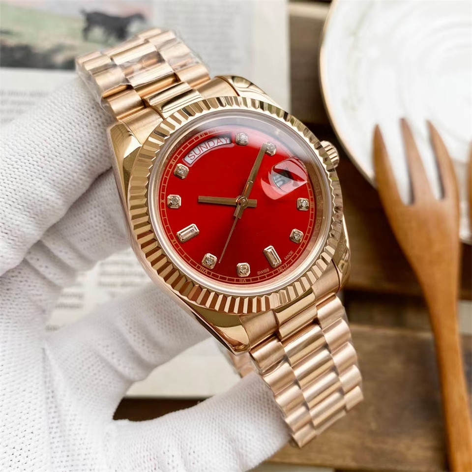 Mens DAY DATE JUST Automatic Movement watch multifunction Wristwatch Designers Men Watches Stainless Steel Strap Gold Wristwatches Montre de luxe #2576