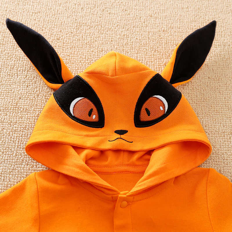 Anime Cosplay Clothes Halloween Come Kurama Newborn Baby Boy Clothes Children Overalls Romper Onesie Jumpsuit Bodysuit Things L230712