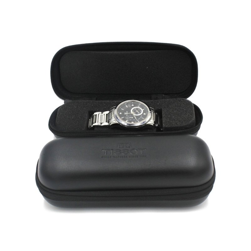 Watch Boxes Cases Portable Travel Watch Box Collector Storage Jewelry Storage Protector Black Watch Case Organizer for Men Gift 230807