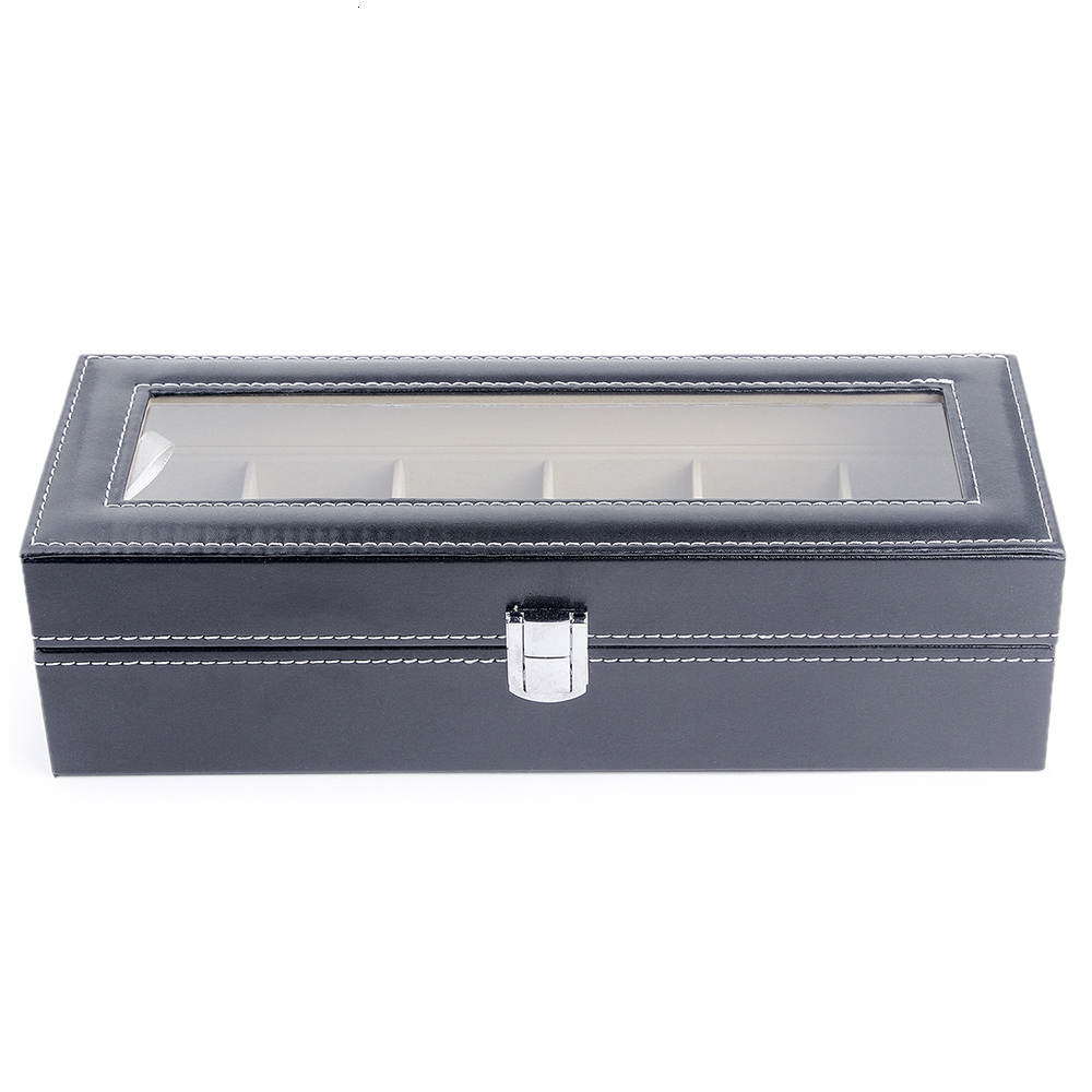 Watch Boxes Cases 2/3/6 Slots Watch Storage Box Pu Leather Watch Organizer Mechanical Watches Display Holder Cases Jewelry Gift Box porta orologi 2308