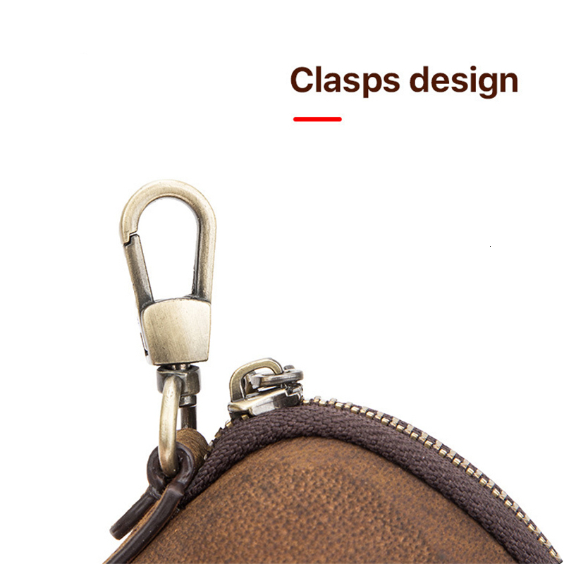 Sunglasses Cases Vintage Cow Leather Protable Folding Sunglasses Protector Travel Pack Pouch Glasses Case Zipper Box Hard Eyewear 230807