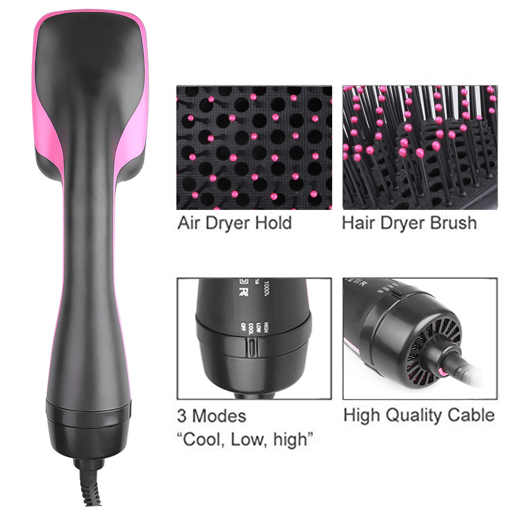Hair Dryers Air Comb Dryer Brush Blower Electric Blow Straightener Professional Hairdryer Straightening Hairbrush Styling Tool 230807