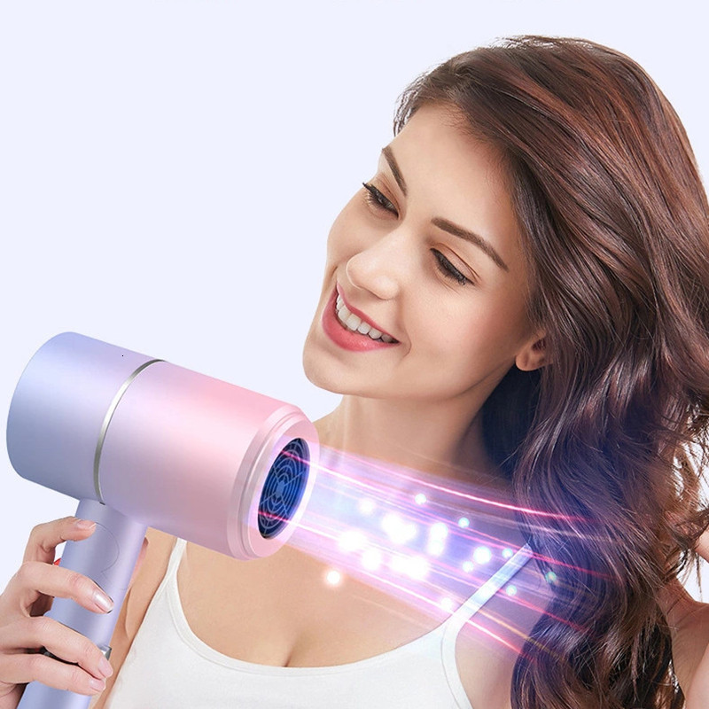 Hair Dryers Selling Dryer Highpower Blue Light 57° Constant Temperature Negative Ion Ultraquiet And Cold Wind 230807