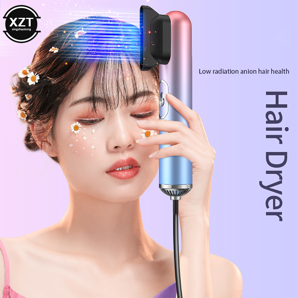 Hair Dryers Professional 3 In 1 Dryer and Cold Air Blue Light Negative Ion Electric Blow Home Travel Salon Portable Styler 230807
