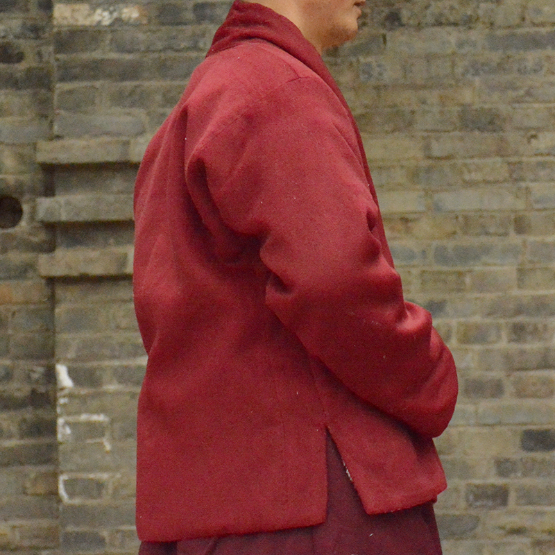 Lama Monk Wear Winter Wave Handmade Coat Tibetan Monk Buddha Winter Jacket Thickened Velvet Dongbo Monk Overcoat Tibet Men