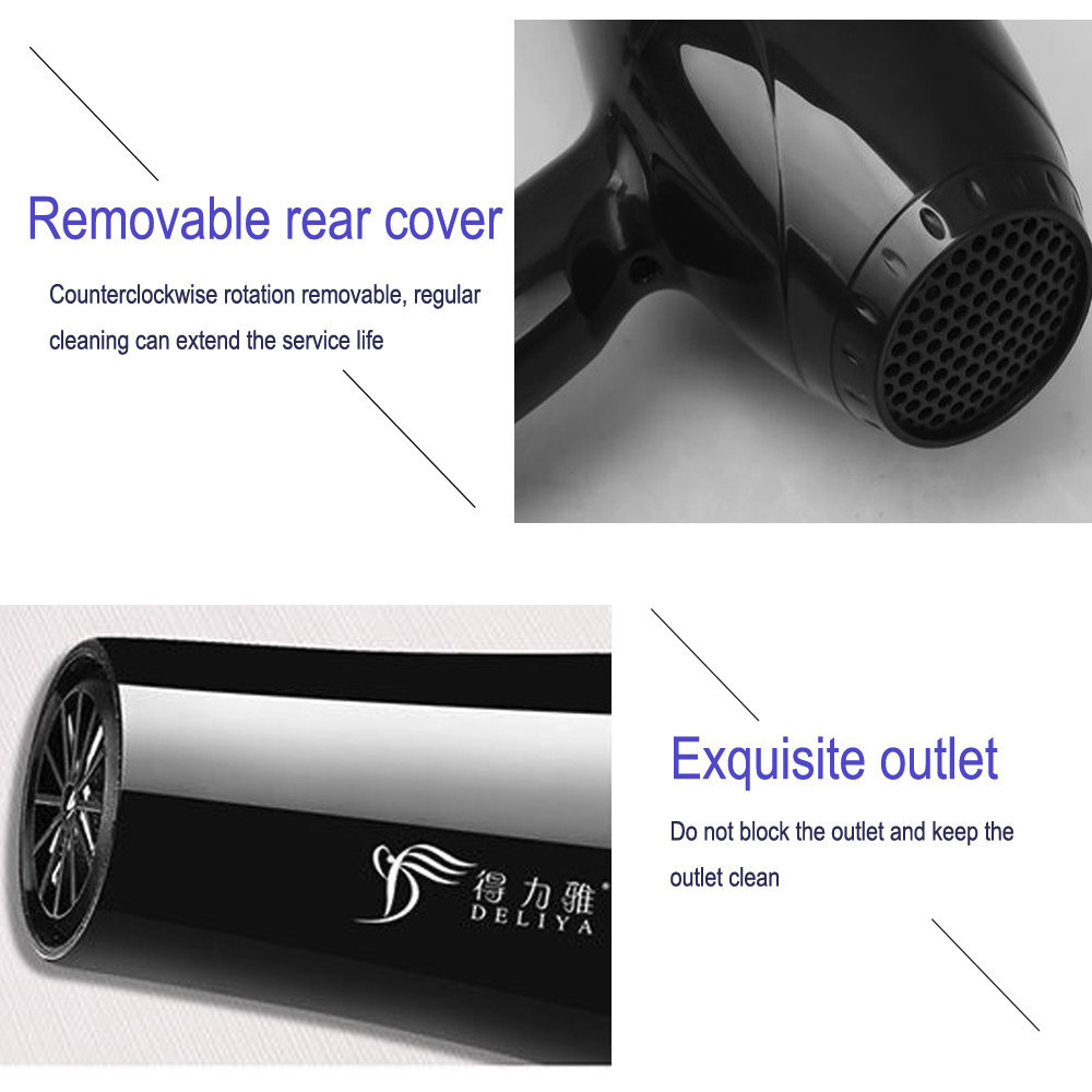 Hair Dryers 2200w Negative Ion Dryer Professional Blue Light Anion Blow Salon Styling Hairdryer 2 Speed 3 Heat Settings 230807