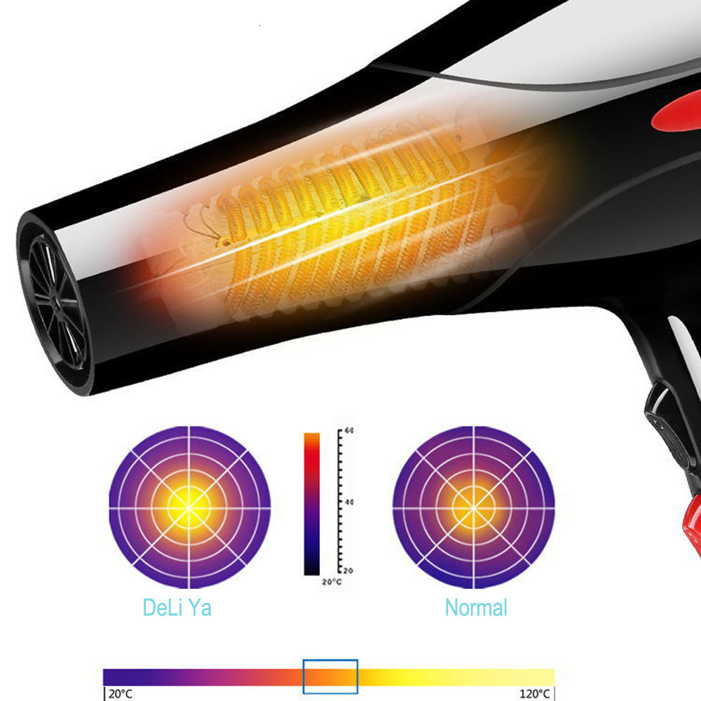 Hair Dryers 2200w Negative Ion Dryer Professional Blue Light Anion Blow Salon Styling Hairdryer 2 Speed 3 Heat Settings 230807