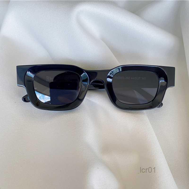 Sunglasses Rhude x Thierry Lasry High Street Sunglasses Men and Women Square Anti-uv400 Male Steampunk Premium Acetate Solar Glasses