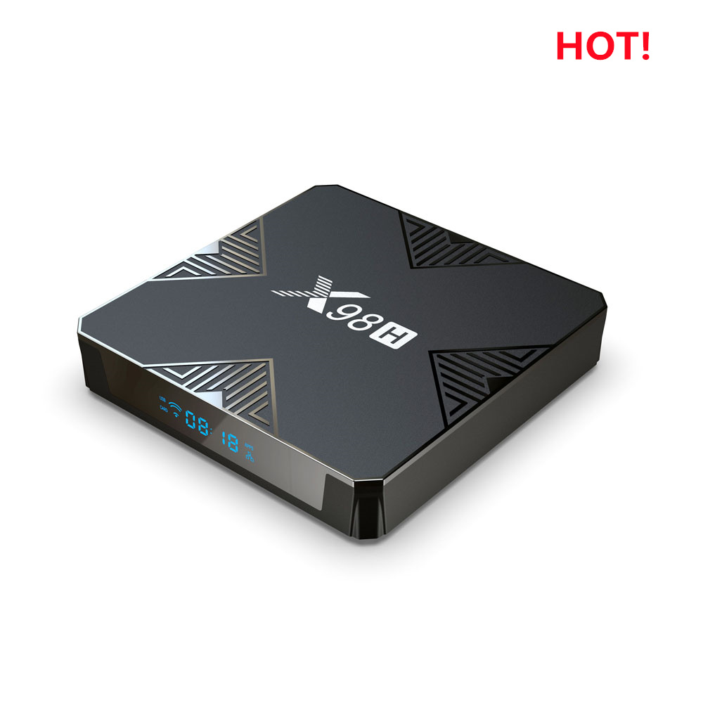 New X98H Android 12 Wifi 6 Smart TV BOX Allwinner H618 4K HD 2G16G /4G32G Media Player 2.4G 5G Wifi Set Top Box