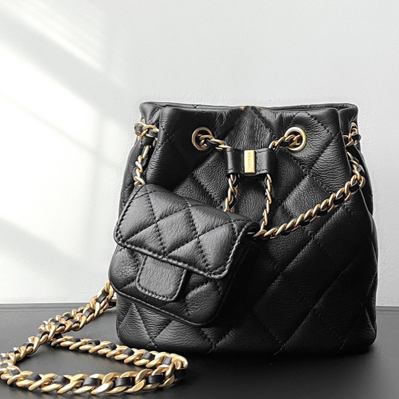 10A TOP Backpack Wallet Mini Backpack 17cm Wallet Metal Letter Leather Women's Luxury One Shoulder Crossbody Bag Classic Double Shoulder Fashion Bag C019