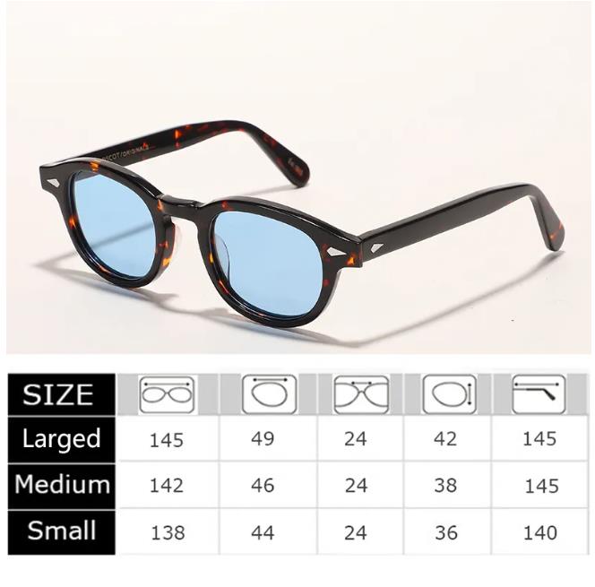 fashion sunglasses 3size frame lemtosh polarized sunglasses men and women Johnny Depp sun glasses frame