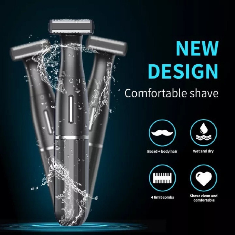 Electric Shavers Mens Groin Hair Trimmer Body Shaver for Men Bikini Epilator Rechargeable Razor Grooming Clipper Shaving Kit 230807