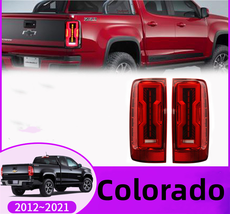LED Taillight Modified For Chevrolet Colorado 20 12-20 21 Taillight Assembly Rear Brake Lights Reverse Signal Stoplights