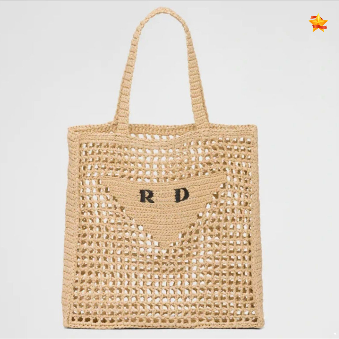 Designer beach bag Crochet Tote Bag Raffia Totes shoulder Bag With Embroidered Lettering Logo Summer Casual on the go tote women men shopping bag hollow handbag p bag