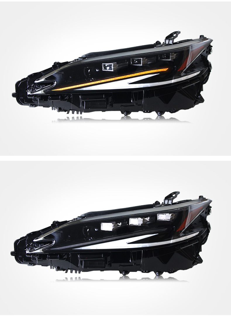 New Matrix Headlights for Lexus ES 20 15-2023 LED Headlamp 4-eye Front Driving Lights Turn Signal Car Light Accessory
