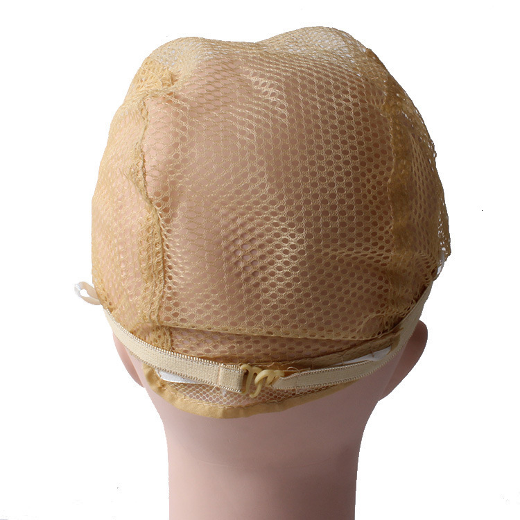 10Pcsbreathable Cap Hairnet Adjustable Nylon Weaving Mesh Caps With Lace Straps For Making Wig 230807