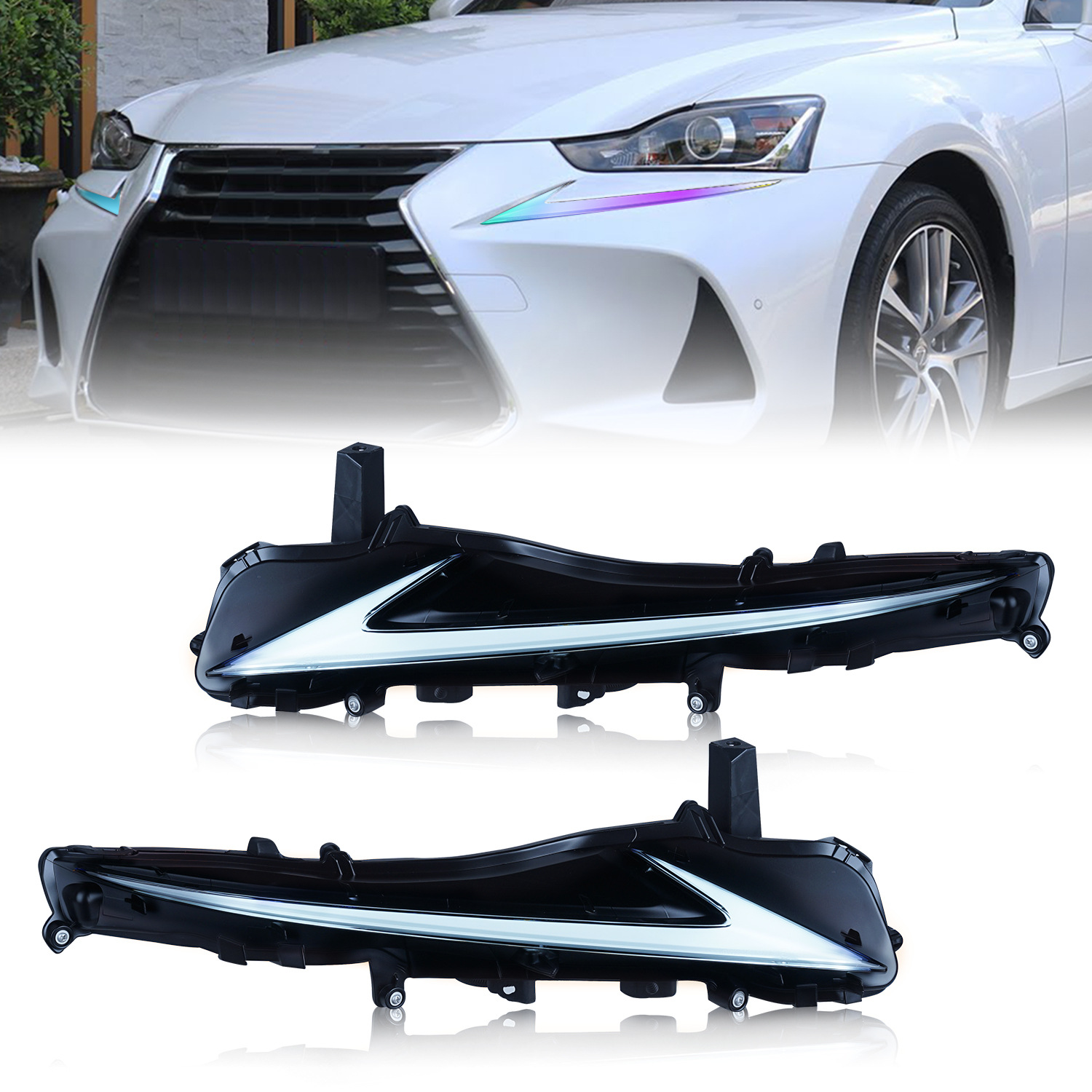 Car Daytime Lights for Lexus IS 20 16-20 20 IS300 IS300H IS300HF IS350 IS350F LED Assembly RGB Style