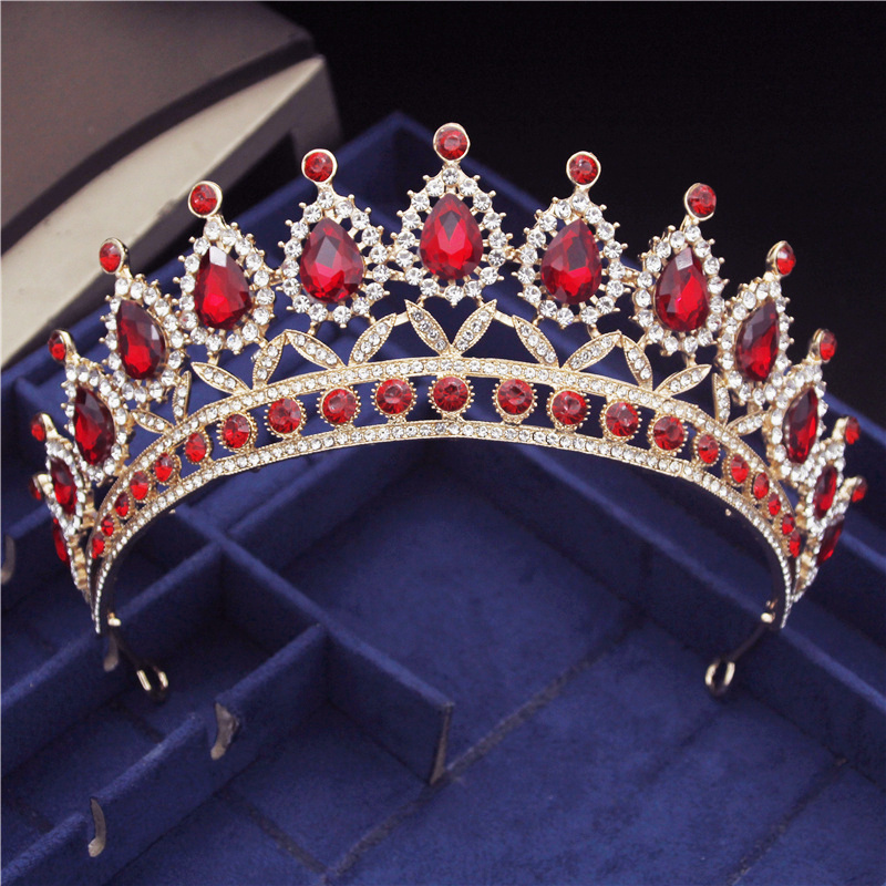 Wedding Hair Jewelry Gorgeous Pink Crystal Headbands Queen Tiaras and Crowns Bridal Hairband Girls Prom Party Wedding Hair Jewelry Accessories 230808