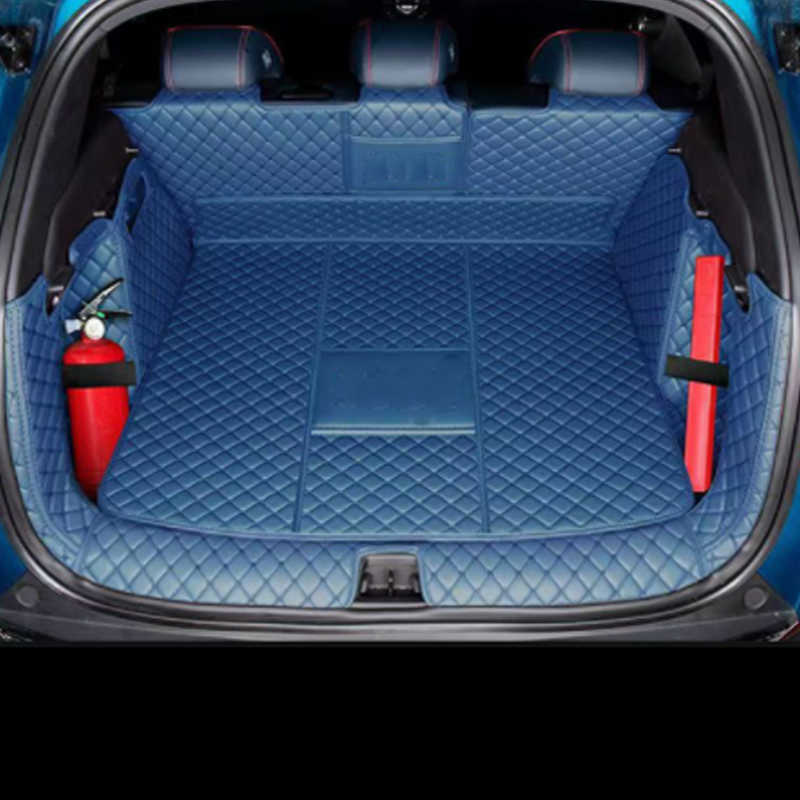 Trunk mat Untuk BYD Atto 3 Yuan Plus 2022 2023 Mobil Alas Pelindung Bagasi Kulit PU Penutup Bagian Interior Catpet Aksesori Otomatis R230808
