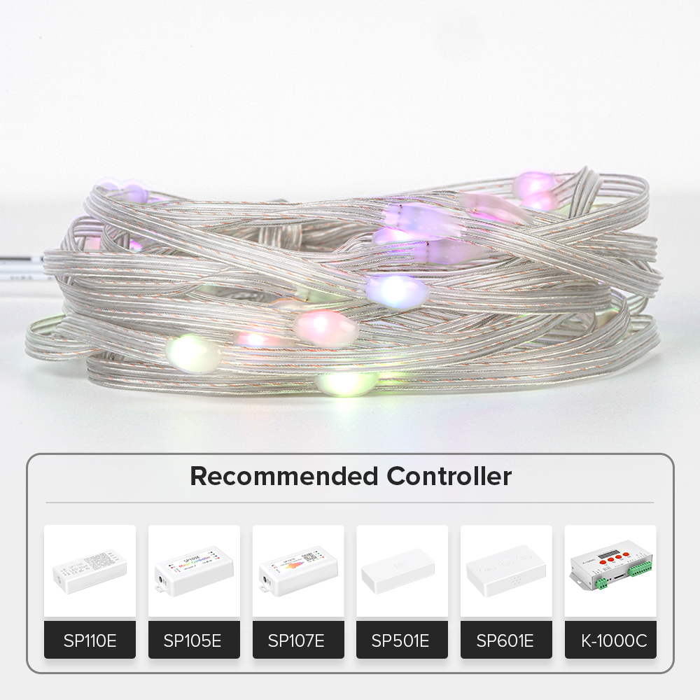 WS2812B RGBIC Christmas Lights LED String 10 m 100 leds WS2812 Birthday Party Room Decoration Light Addressable Individually DC5V