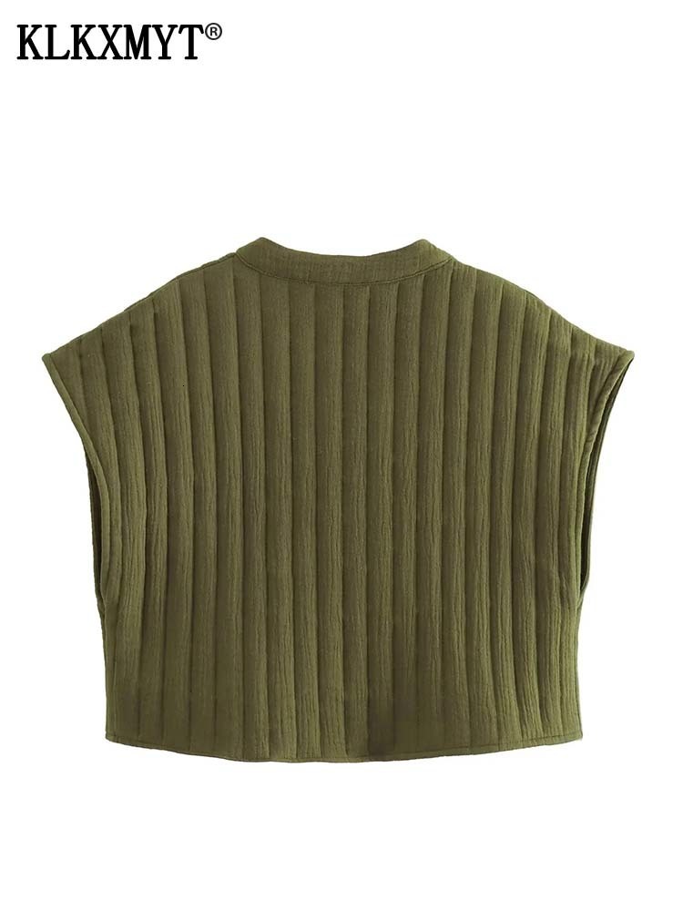 Women's Vests TRAF Embroidered Vests For Women Fashion Sleeveless Jackets Female Vest Loose Summer Cotton y2k Street Waiscoat Tops 230808