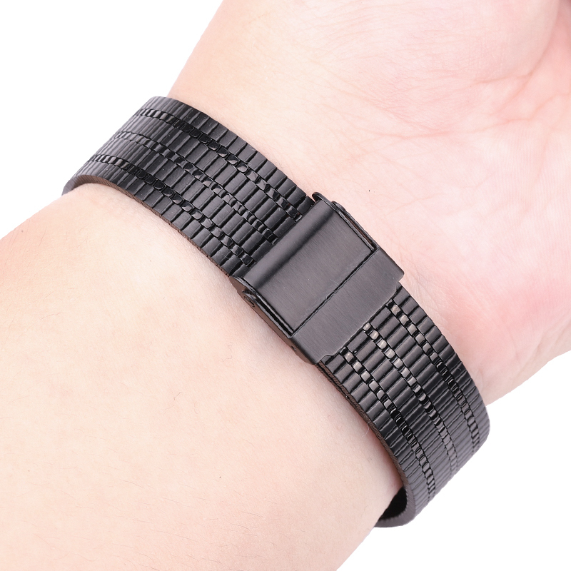 Watch Bands Stainless Steel Watch Strap Bracelet 20mm 22mm Breathable Women Men Watchbands Quick Release Spring Bar Band Accessories 230808