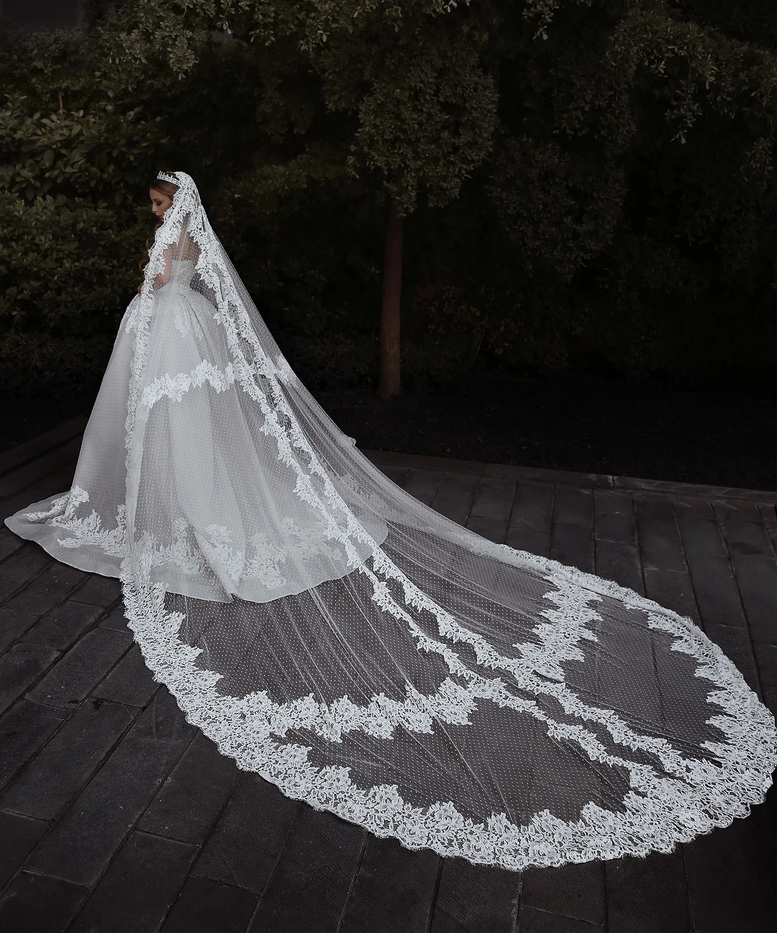 Exquisite Wedding Dress For Women Strapless A-line Bride Gowns Lace Up Appliques Tulle Bridal Robes Vestido De Novia