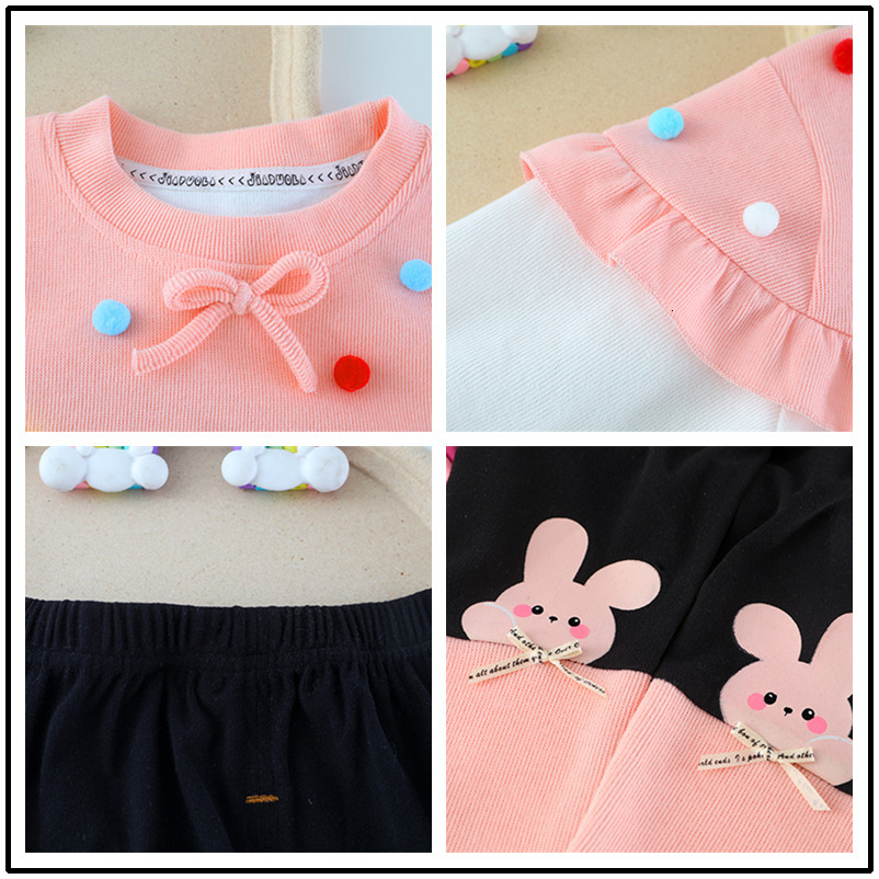 Clothing Sets Autumn Kids for Baby Girls Clothes Outfits Infant Lace T Shirt Pants 2 Pcs Suit Cartoon Children Sportswear 230808