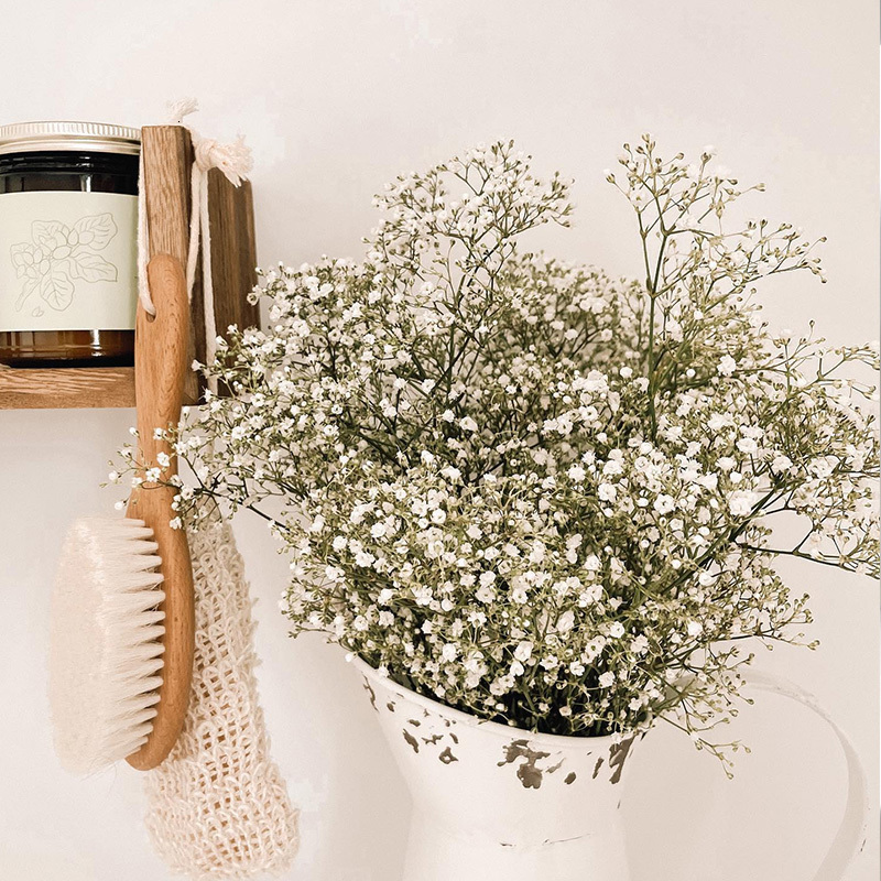 Decorative Flowers Wreaths White Natural Dried Gypsophila Babys Breath Arrangement Home Decoration Wedding Table Decor Floral DIY 230808