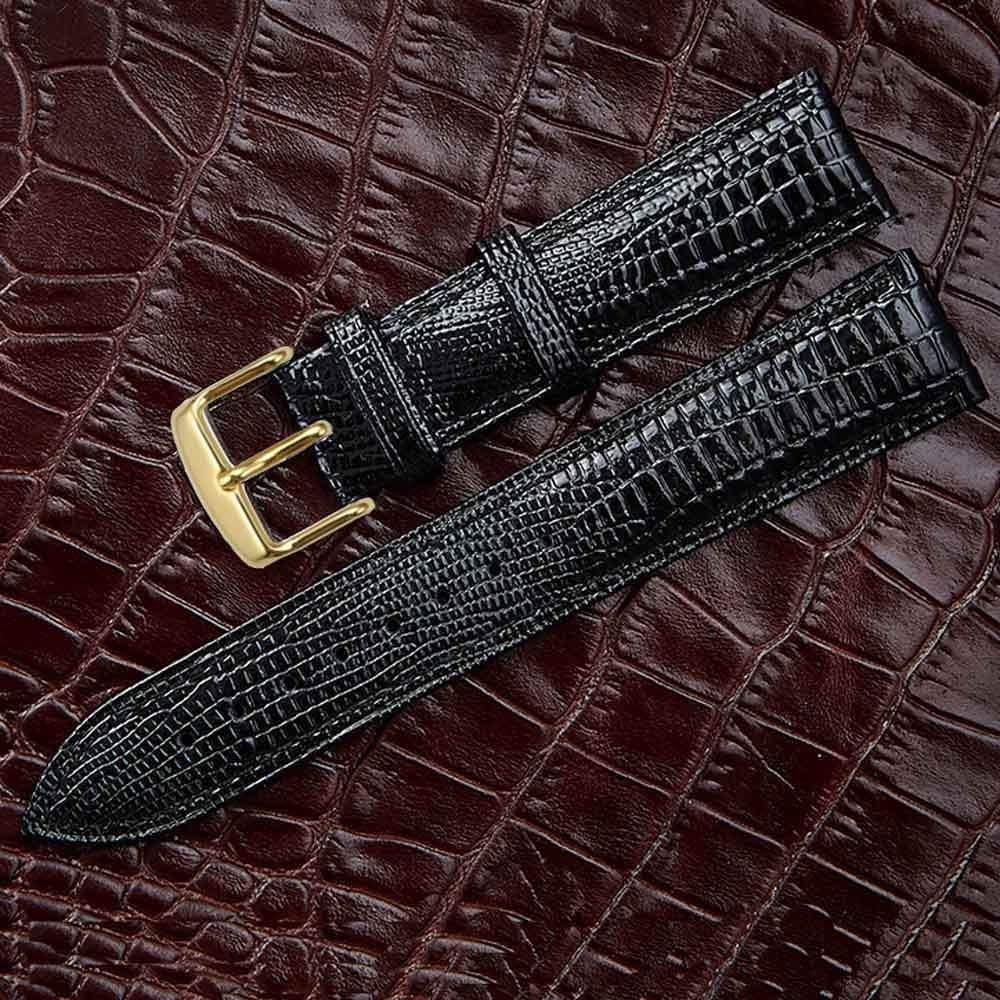Watch Bands Fashion Lizard Texture Leather Watchband Pin Buckle Watch Strap for Women and Man 12mm 14mm 16mm 18mm 20mm 22mm 24mm 230808