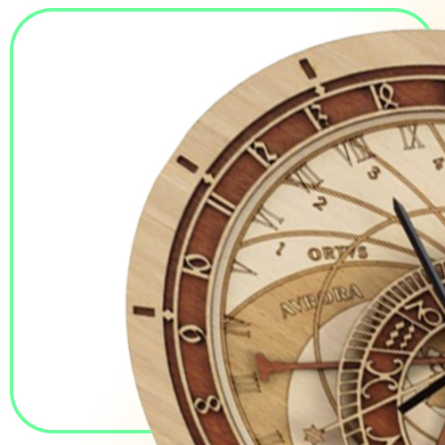 Creative Prague Astronomical Wooden Living Room wall Quartz Home Decoratio Wood clock Mute LJ2012049605369