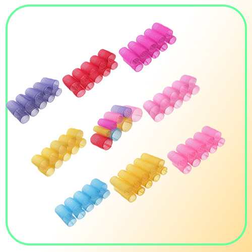Hair Care Styling Styling Tools AppliancesHair Rollers 10pcsLot Different Size Self Grip Hair Rollers Magic Curlers DIY Home Use