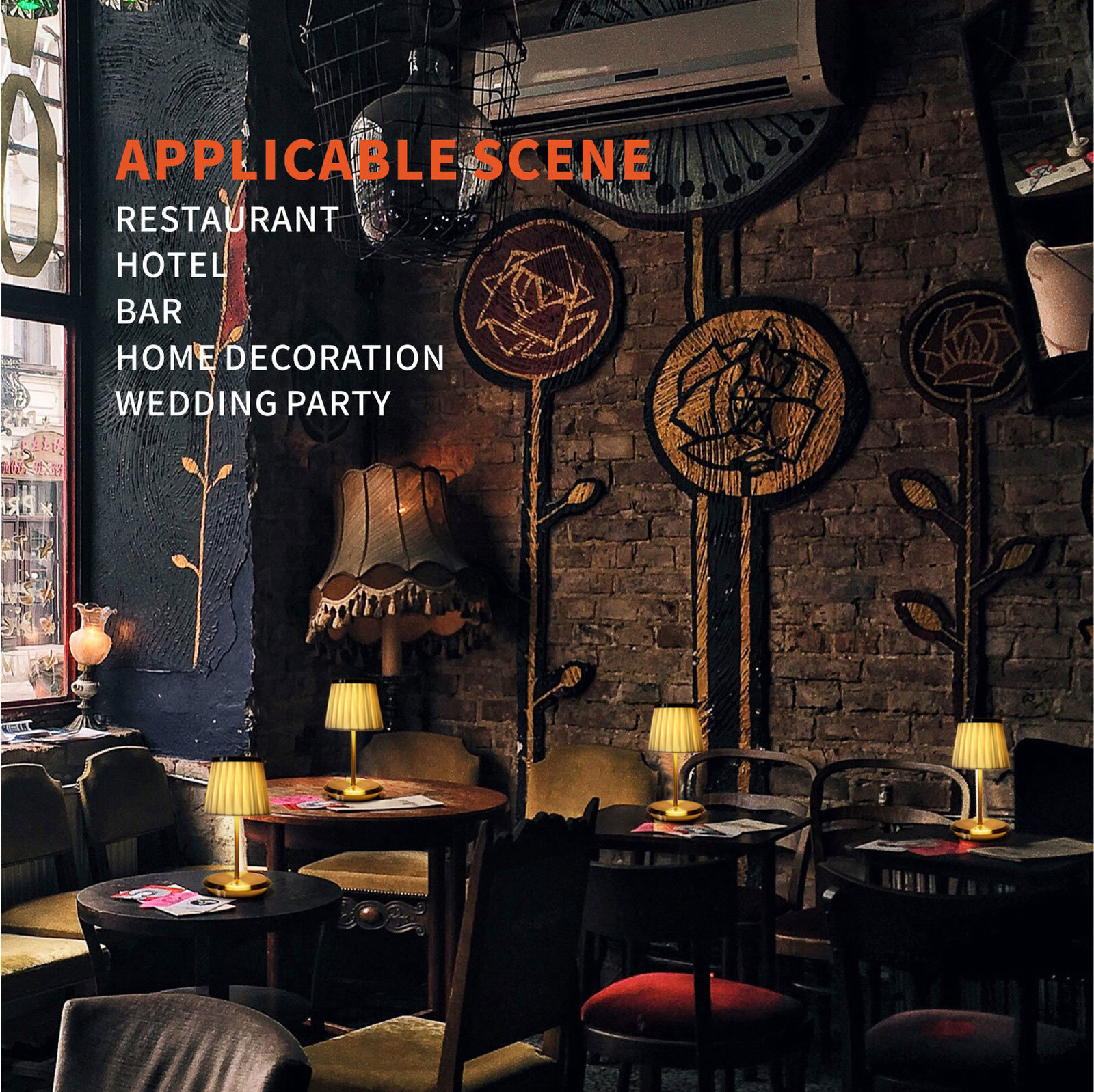 Novelty Items Lampshade for fabric lamps Rechargeable touch switch desk lamp bedside lamp DIY detachable LED decorative night light 230808