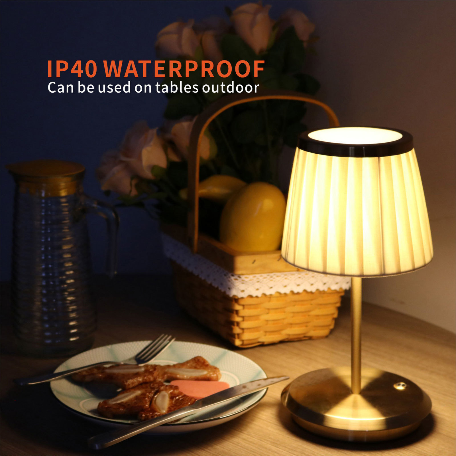 Novelty Items Lampshade for fabric lamps Rechargeable touch switch desk lamp bedside lamp DIY detachable LED decorative night light 230808