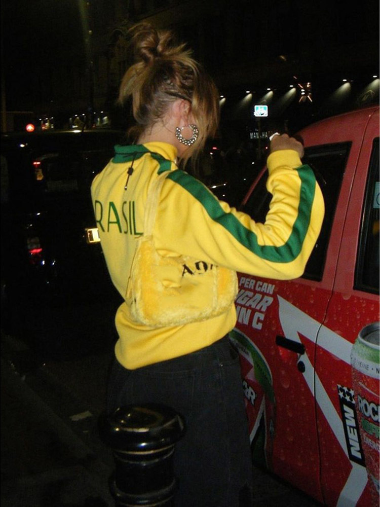 Men's Hoodies Sweatshirts American Yellow Stand Collar Sweatshirts Y2K Street 2000s Retro Letter Embroidery Long Sleeve Zipper Brazil Hoodie Jack