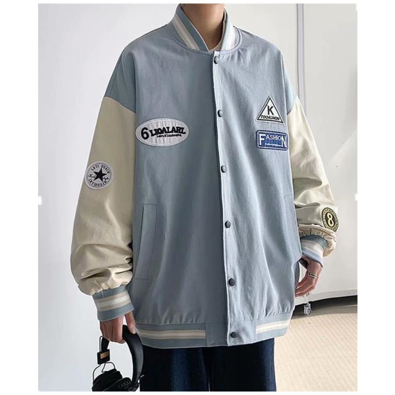 Men's Jackets Men's Baseball Jackets Embroidered Casual Coat Uniform Bomber Men Women Jacket Youth Students Bomber Jacket Couple 230807