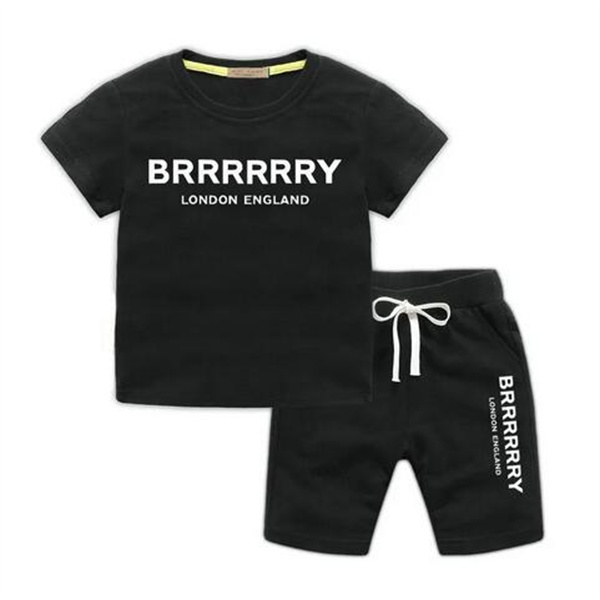In stock 2-7 Years Designer Kids Clothing Sets T-Shirt Pants Set Brand printing Children 2 Piece pure cotton Clothing baby Boys girl Fashion Appare GC2242