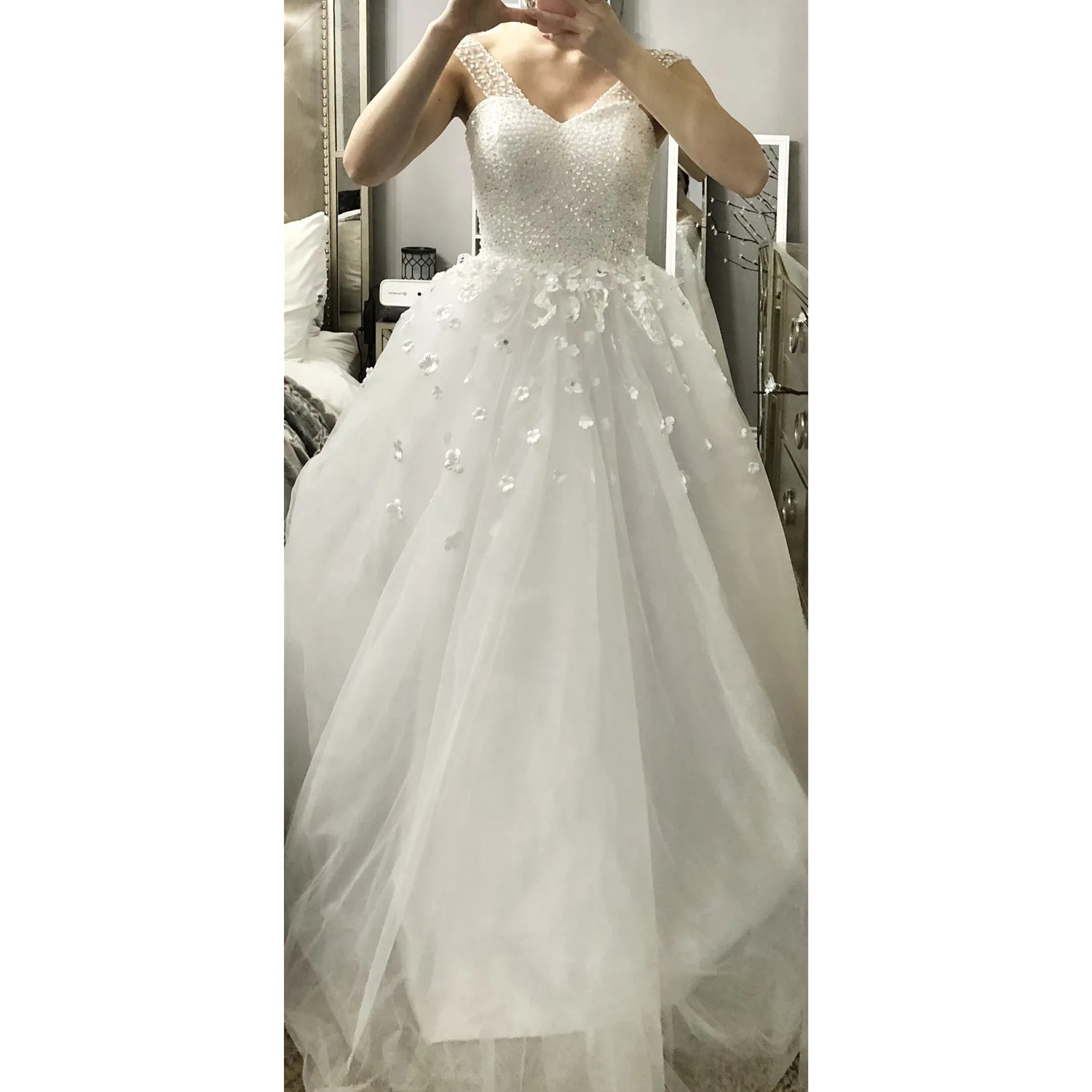 Simple Tulle Wedding Dresses 2023 Off the Shoulder Bridal Gowns Vestidos De Noiva Plus Size for Women