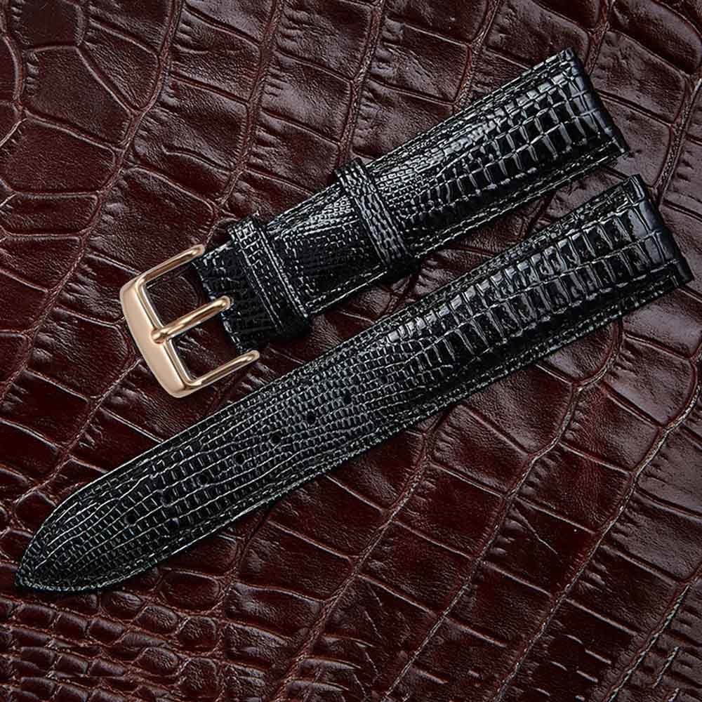 Watch Bands Fashion Lizard Texture Leather Watchband Pin Buckle Watch Strap for Women and Man 12mm 14mm 16mm 18mm 20mm 22mm 24mm 230808
