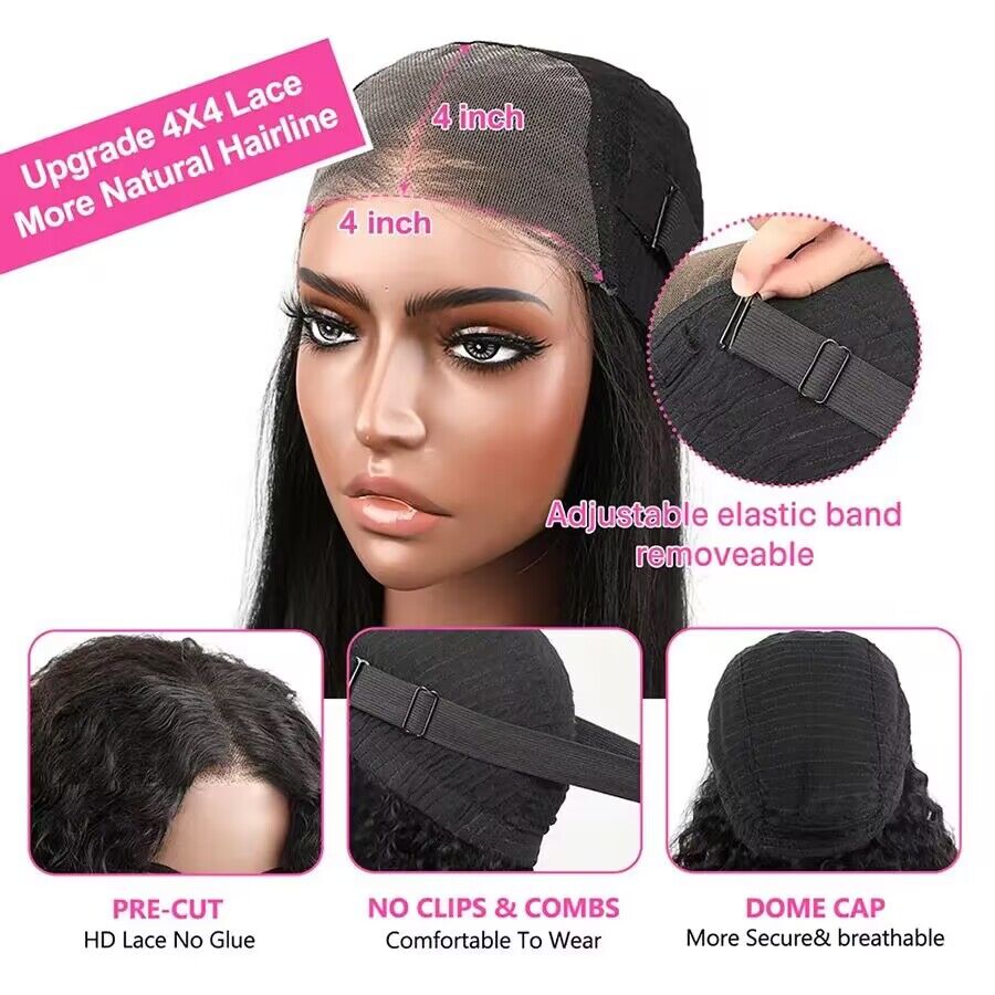 Glueless Wig Human Hair Ready To Wear And Go Plucked Body Wave Transparent Wigs Without Glue Virgin Swiss Pre Cut Haire