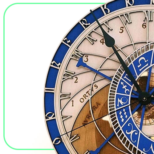 Creative Prague Astronomical Wooden Living Room wall Quartz Home Decoratio Wood clock Mute LJ2012049605369