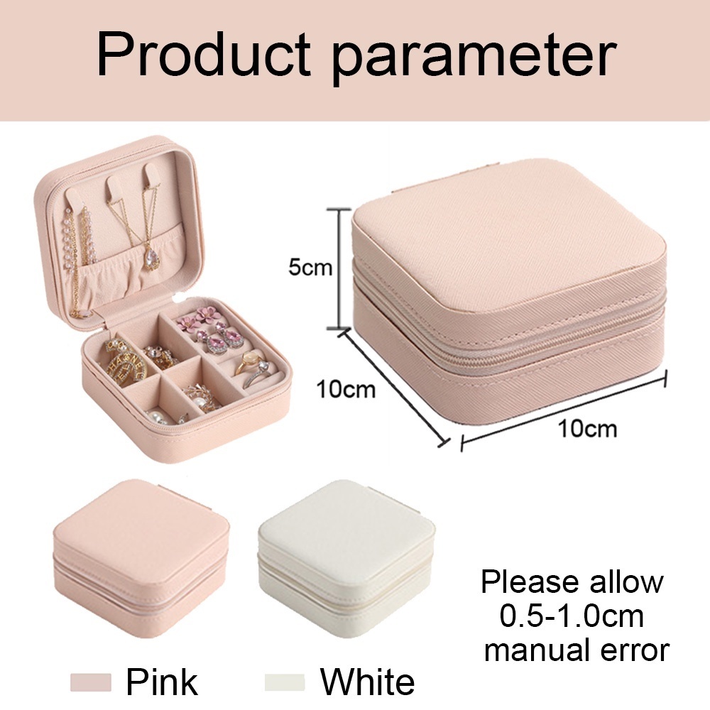 Jewelry Boxes Zipper Box Personalized Gifts Leather Travel Case with Name Bridesmaid Proposal Jewellery Holder for Her 230808