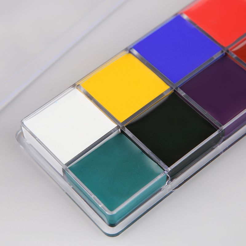 50Ld Professional Face Body 12 Colors Oil Painting Paint Pigment For Beauty Kit Makeup Cosmetic Supplies 230807