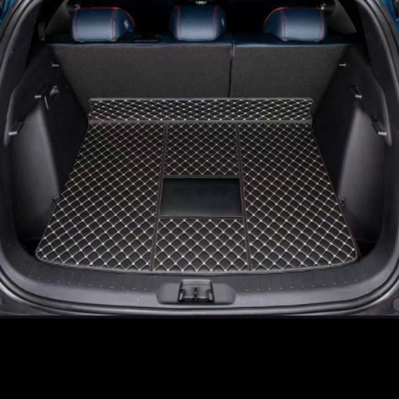 Trunk mat Untuk BYD Atto 3 Yuan Plus 2022 2023 Mobil Alas Pelindung Bagasi Kulit PU Penutup Bagian Interior Catpet Aksesori Otomatis R230808