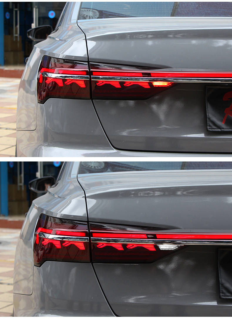 Car Styling for AUDI A6L 20 19-20 22 Taillight Assembly C8 Upgrade Hosch Version A8L Dynamic Turn Signal Rear Lights