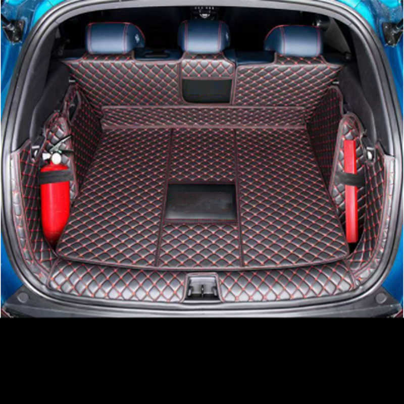 Trunk mat Untuk BYD Atto 3 Yuan Plus 2022 2023 Mobil Alas Pelindung Bagasi Kulit PU Penutup Bagian Interior Catpet Aksesori Otomatis R230808