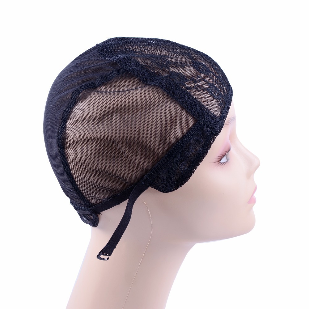 Wig Caps 5 Pcs/Lot Double Lace Wig Caps For Making Wigs And Hair Weaving Stretch Adjustable Wig Cap Black Dome Cap For Wig Hair Net 230808